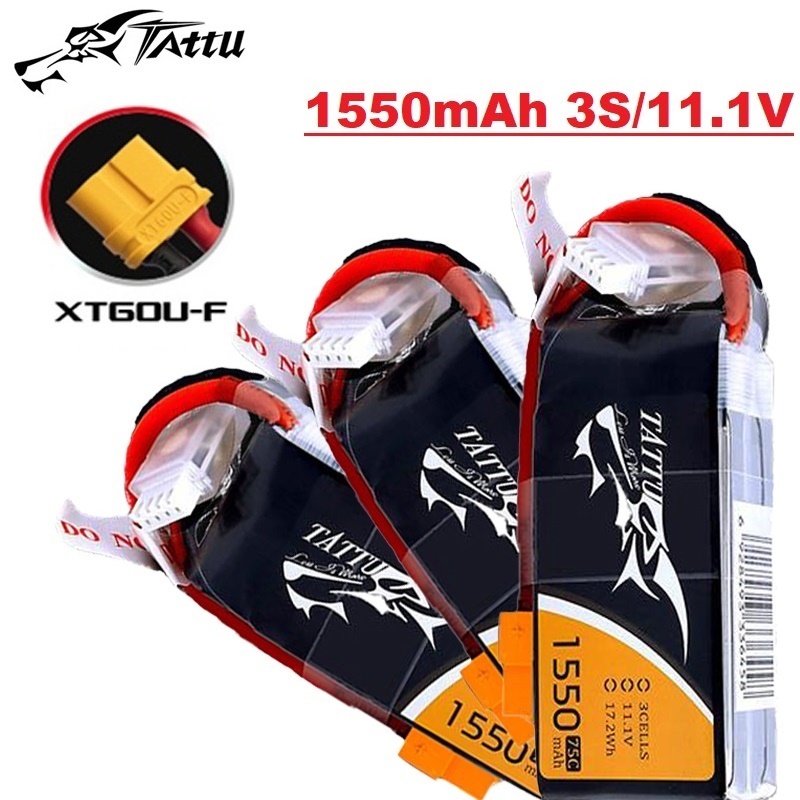 Rc Helicopter Parts - TATTU 3S 11.1V 1550mAh 75C LiPo