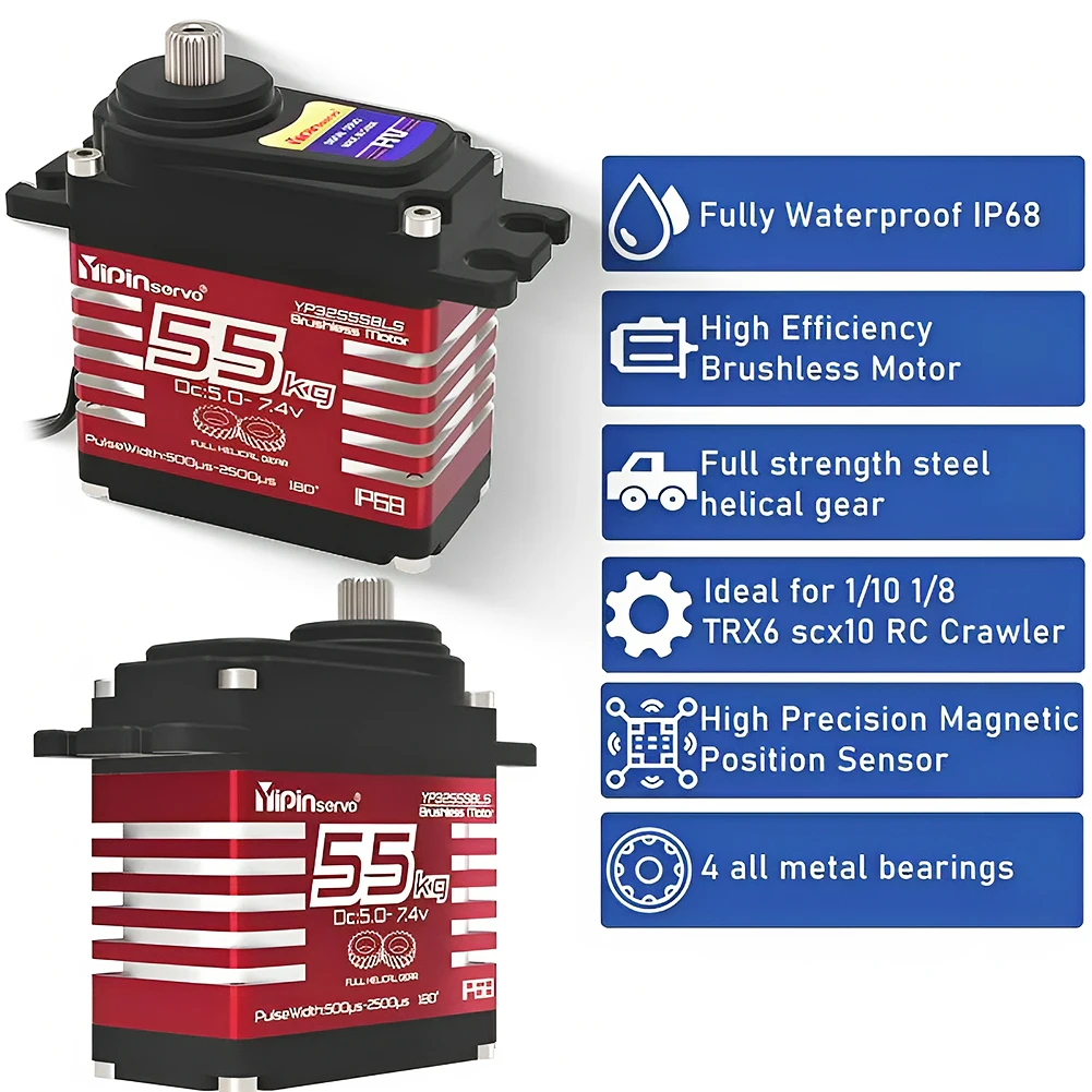 55kg Digital Servo 7.4V 180/27 - Rc Helicopter Servo incelemesi ve fiyatı
