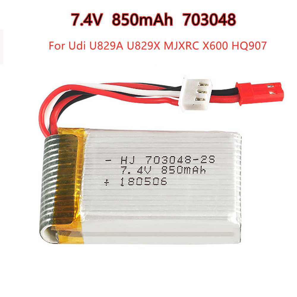 1-5pcs  2s 7.4V 850mAh 703048  - Rc Helicopter Battery incelemesi ve fiyatı