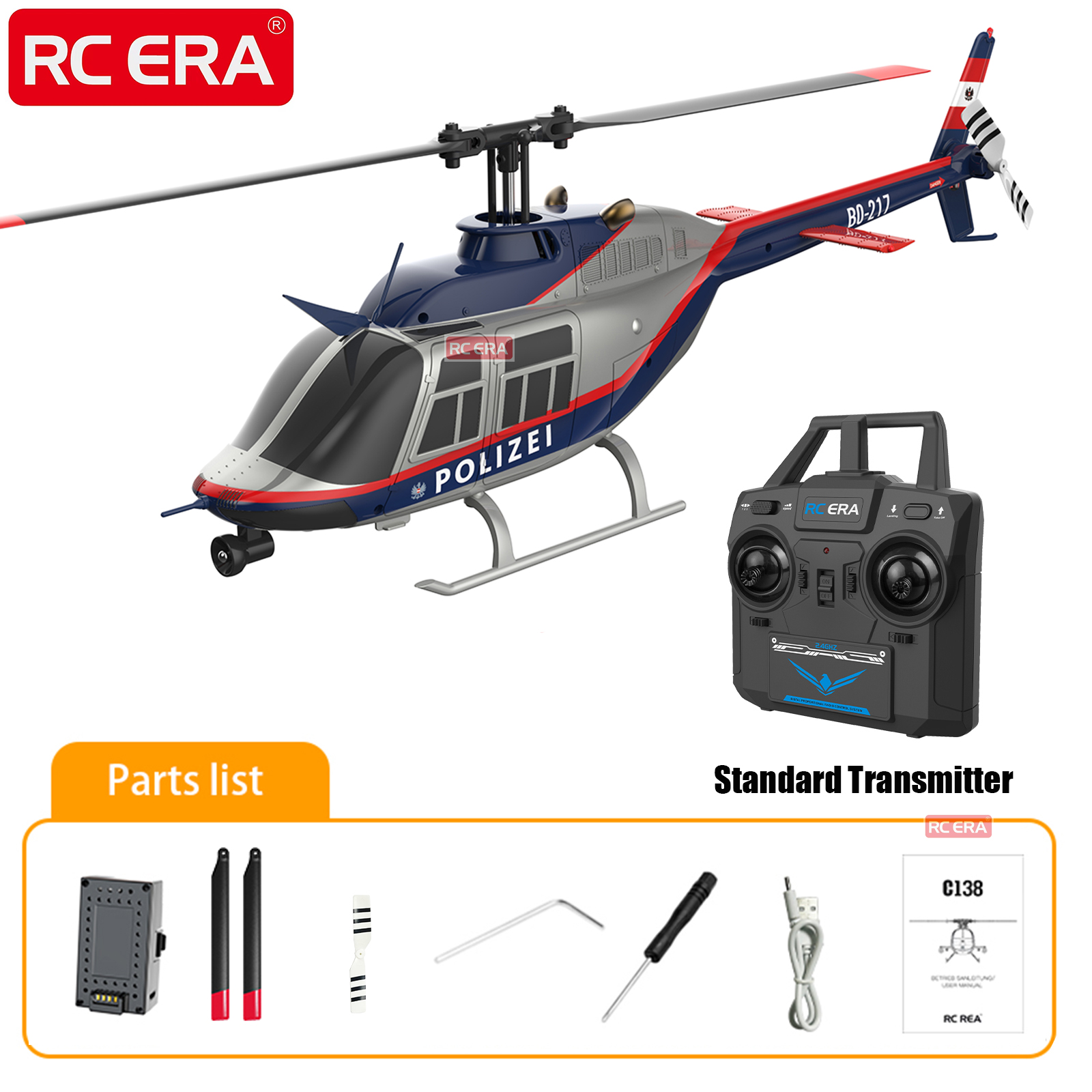 RC ERA C138 BELL 206 Jet Range - Rc Helicopter Gyro incelemesi ve fiyatı