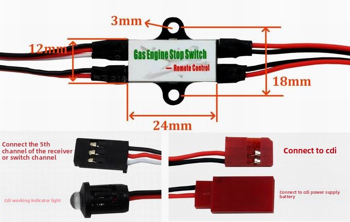 Gas Engine CDI Kill Switch for - Rc Helicopter Gas incelemesi ve fiyatı