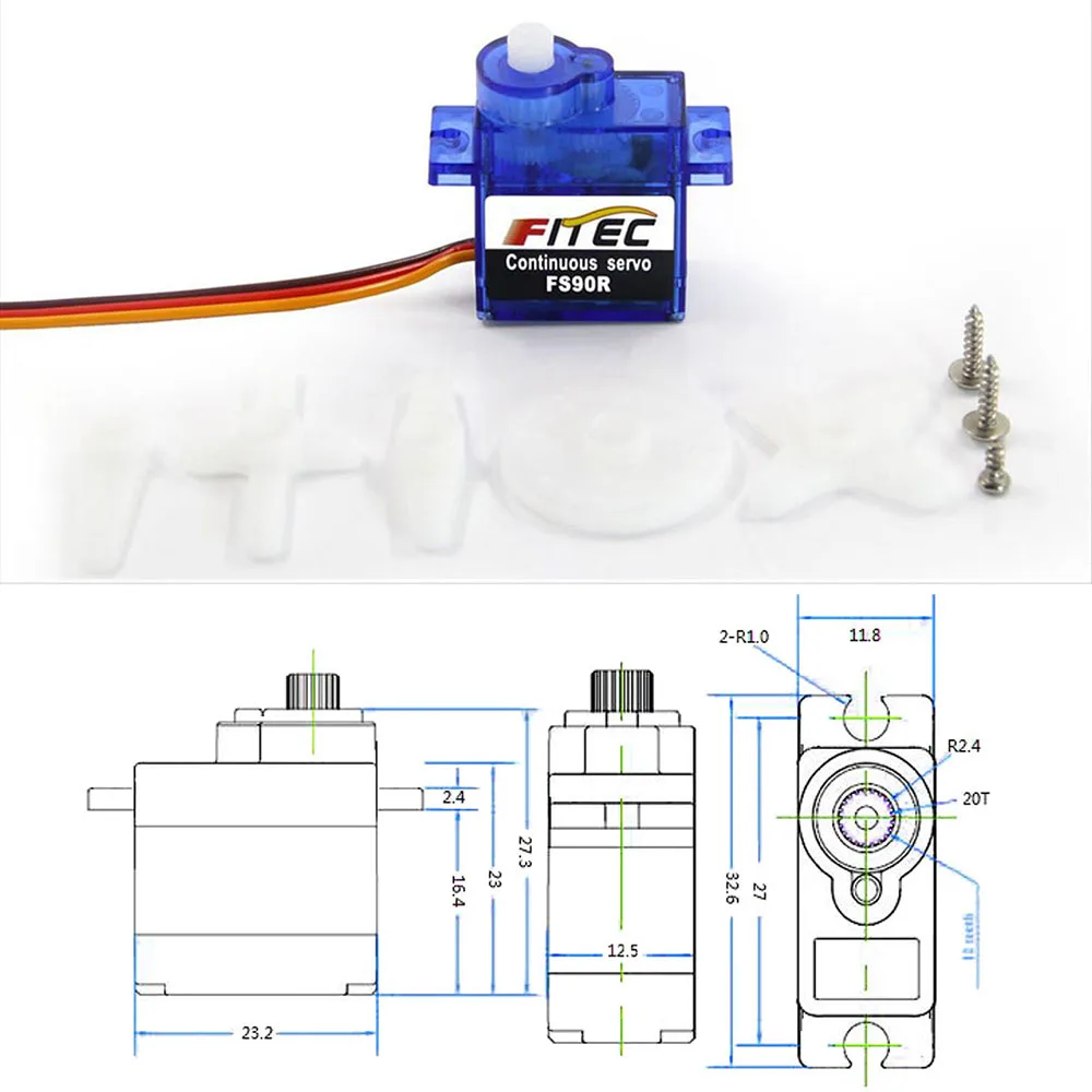 Feetech Mini FS90R Micro Servo - Rc Helicopter Mini incelemesi ve fiyatı