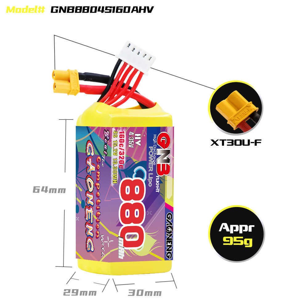 GNB 4S 880mAh 15.2V 160C/320C  - Rc Helicopter Parts incelemesi ve fiyatı