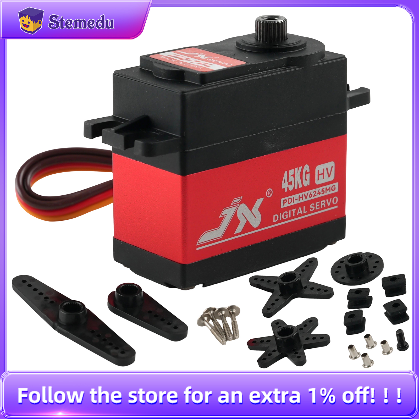 JX Servo PDI-HV6245MG 45KG HV  - Rc Helicopter Servo incelemesi ve fiyatı