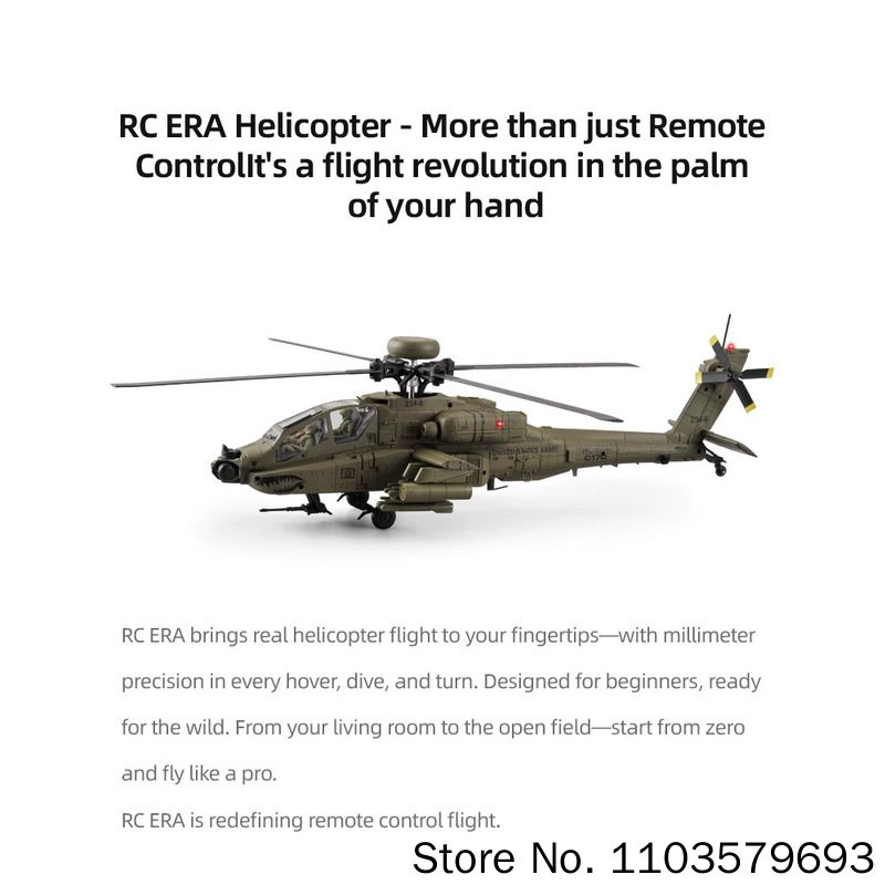 Rc Era Rc Helicopter Ah 64d Ap - Rc Helicopter Single Rotor incelemesi ve fiyatı