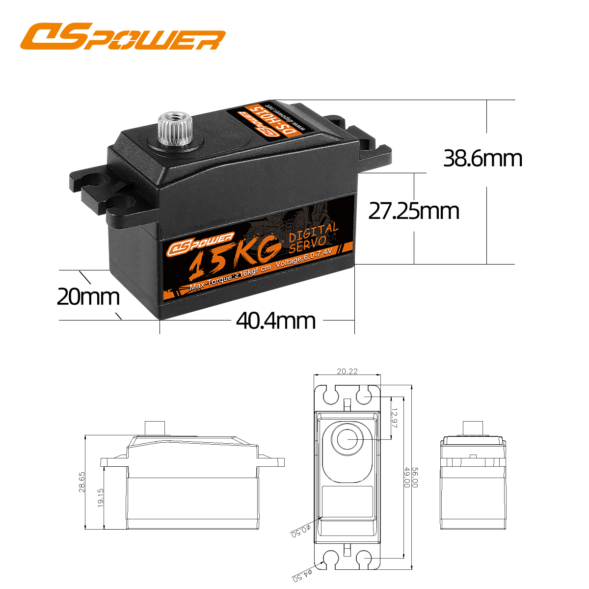 DSpower 15KG High Troque Metal - Rc Helicopter Servo incelemesi ve fiyatı
