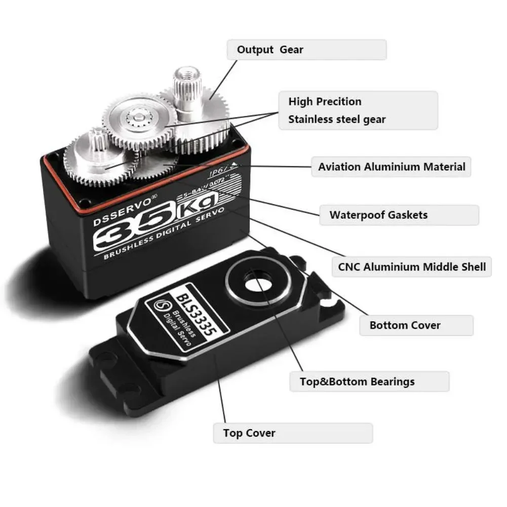35KG BLS3335 Digital Servo Mot - Rc Helicopter Servo incelemesi ve fiyatı