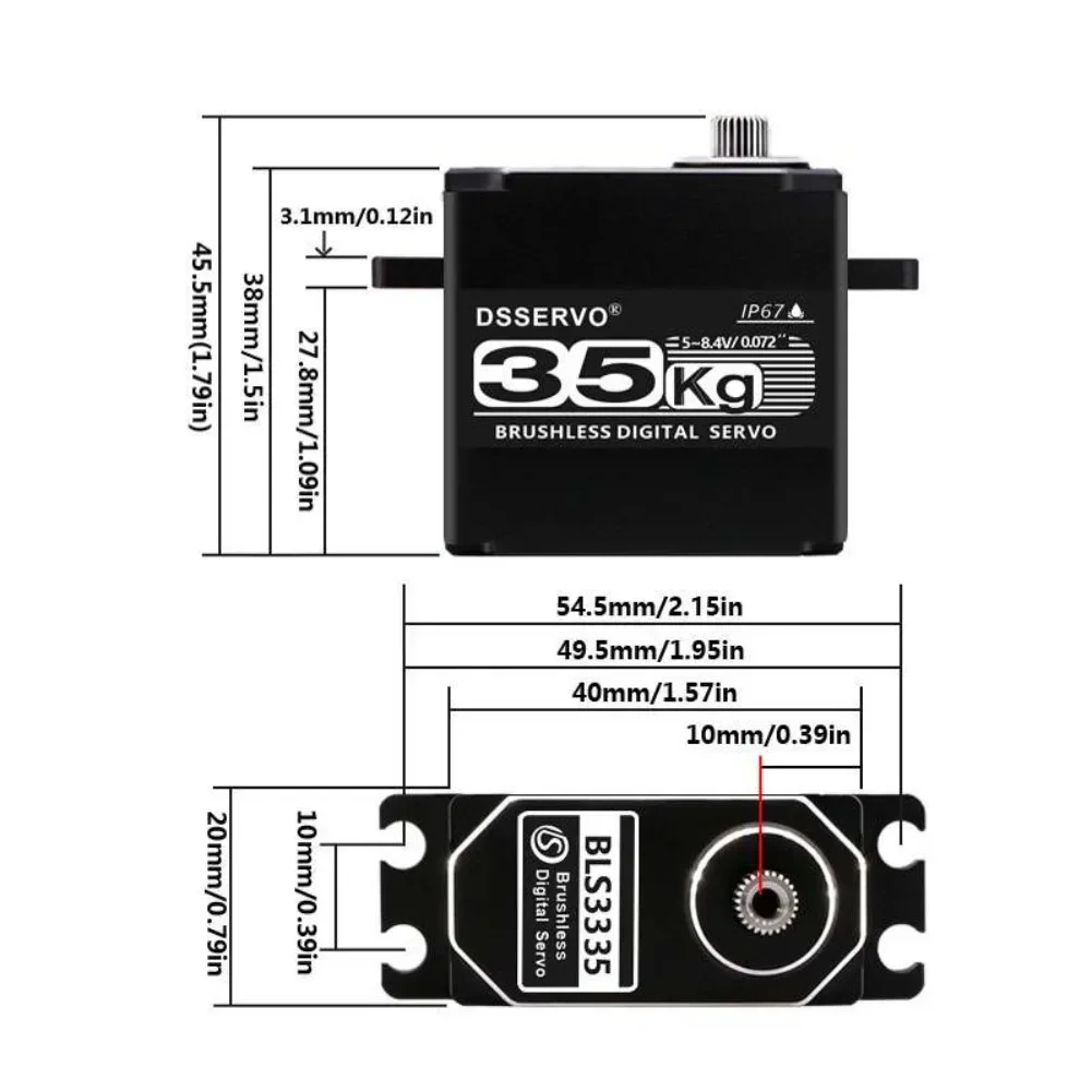35KG BLS3335 Digital Servo Mot - Rc Helicopter Servo incelemesi ve fiyatı