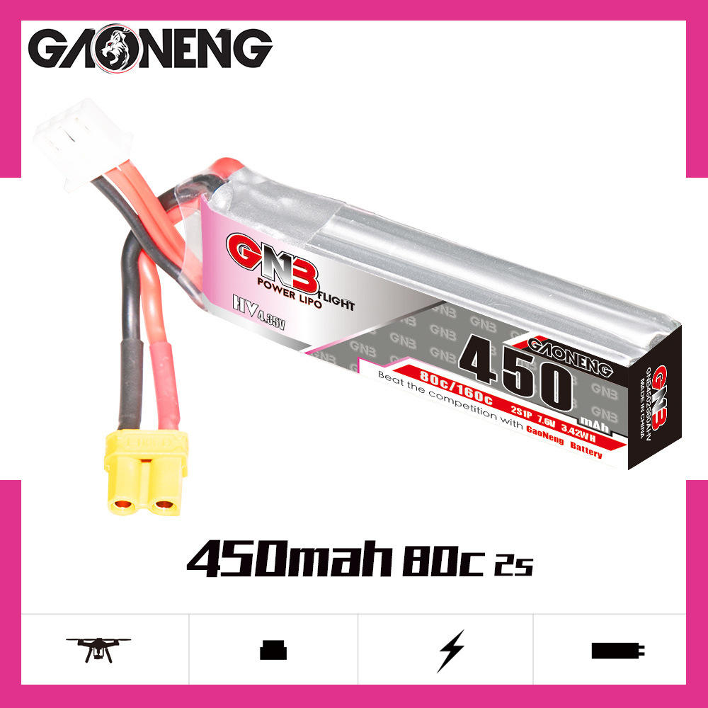 GNB LiPo Battery HV 2S 7.6V 45 - Rc Helicopter Parts incelemesi ve fiyatı