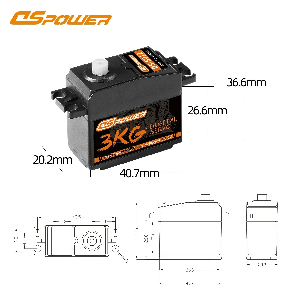 DSpower 3KG Plastic Gear Water - Rc Helicopter Servo incelemesi ve fiyatı