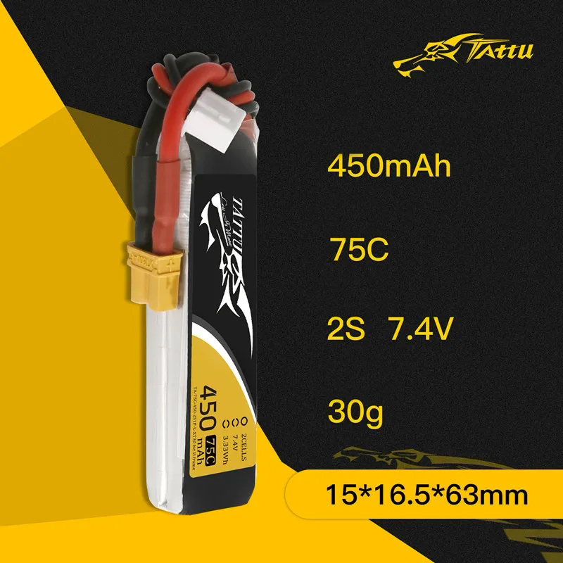 3Pcs NEW TATTU 450/500/550mAh  - Rc Helicopter Parts incelemesi ve fiyatı