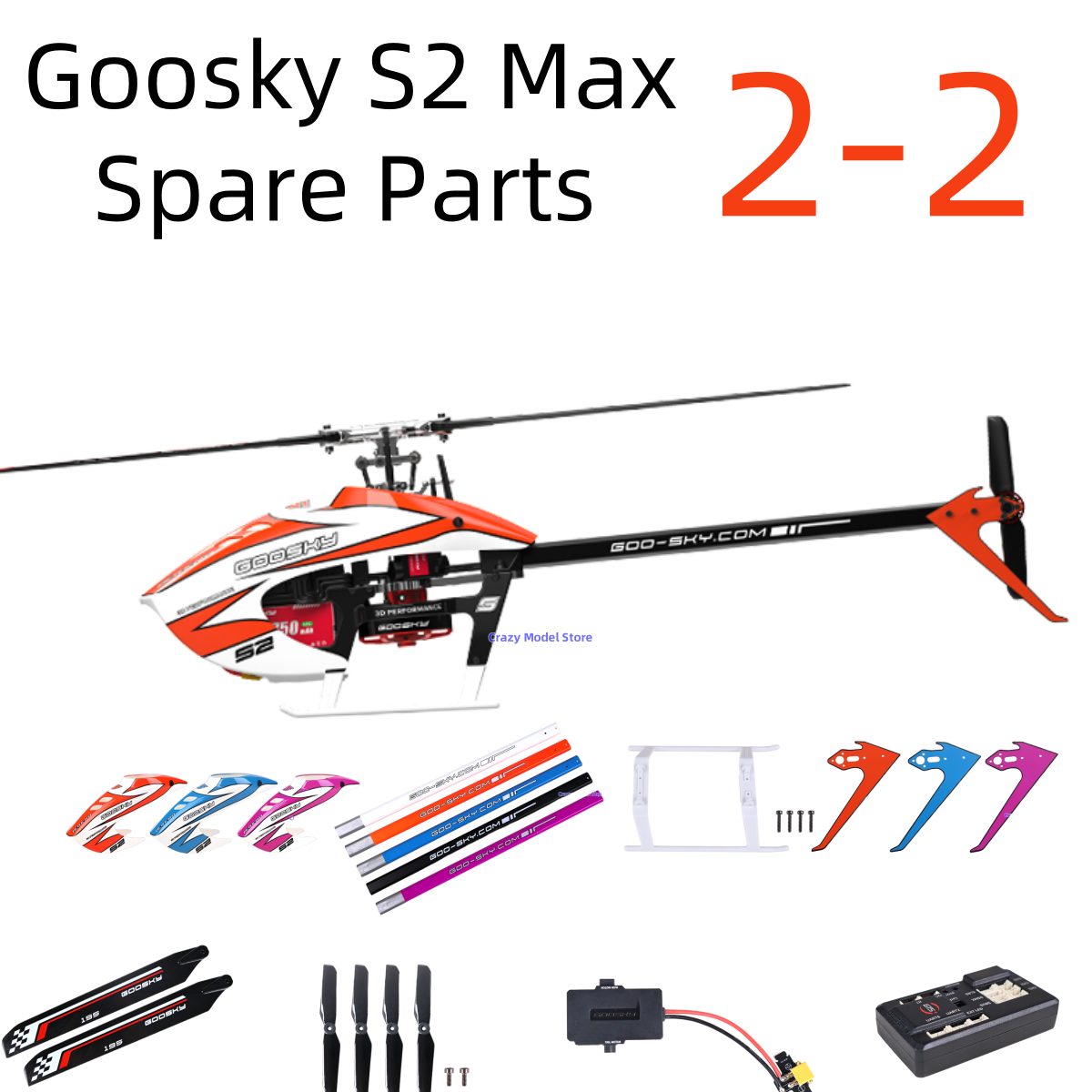 In Stock Goosky S2 Max BE A LE - Rc Helicopter Bag incelemesi ve fiyatı