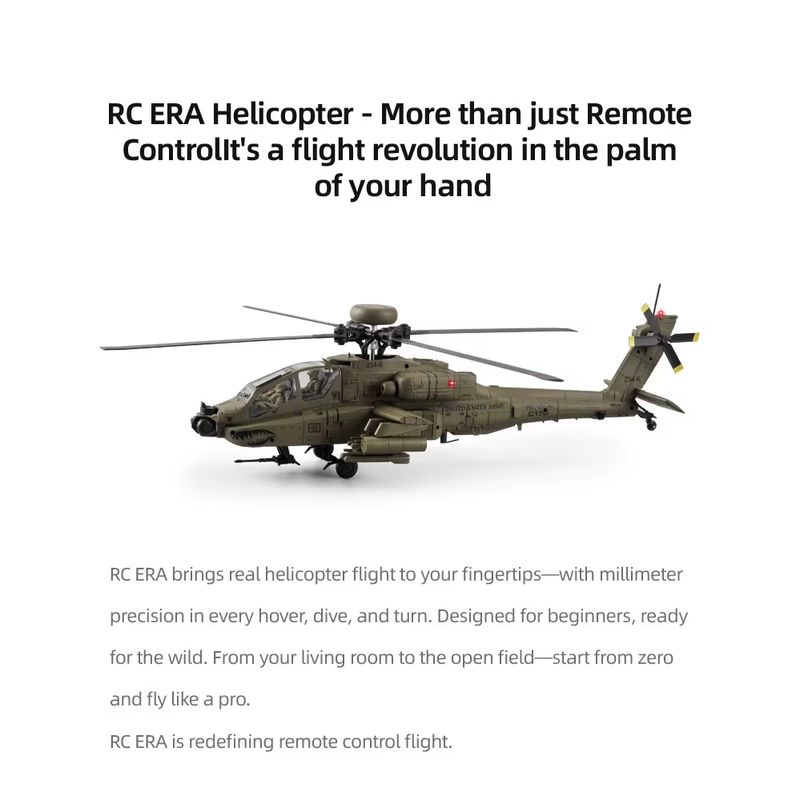 New In Stock RC Era Ah-64d Apa - Rc Helicopter Single Rotor incelemesi ve fiyatı